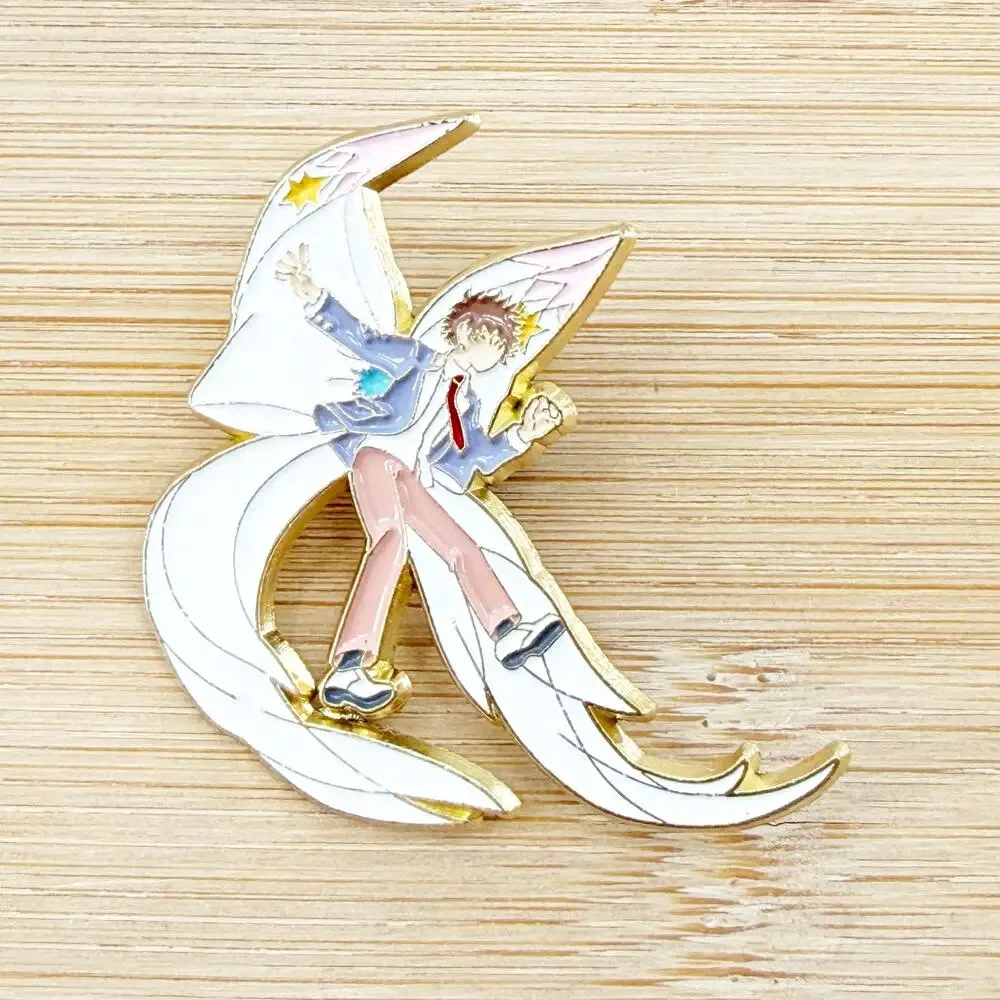 Card Captor Sakura Inspired KINOMOTO SAKURA LI SYAORAN Metal Pin